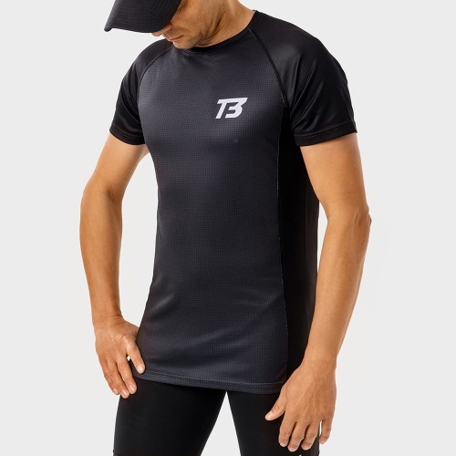 KOSZULKA BIEGOWA-MĘSKA-FEEL-LIKE-PRO-Black-Gray-T3F-3.jpg